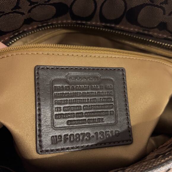 Y2K Coach Patchwork Tote Bag 13516 (Brown Multi) + Bonus Checkbook Holder - Picture 8 of 12